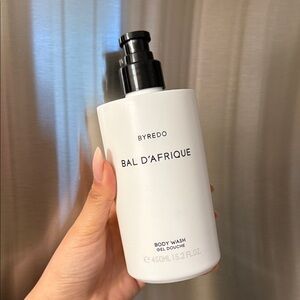Byredo Bal D'Afrique Body Wash — White Bottle with Black Pump
